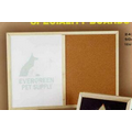 Frameless Naked Corkboard & Dry Erase Combo (24"x36")